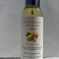 Huile alimentaire gingembre